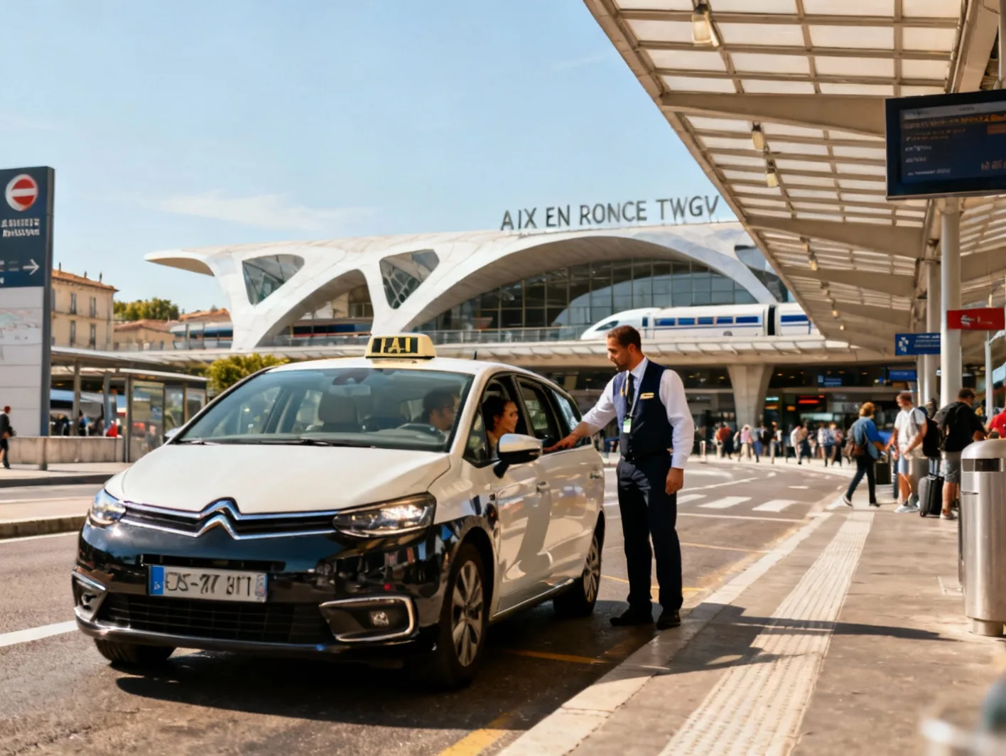 Taxi gare TGV Aix-en-Provence et Marseille